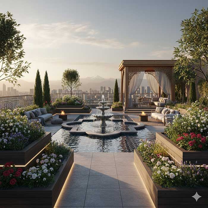 لنداسکیپ و محوطه سازی در الهیه؛ بازآفرینی باغ های اصیل شمیران